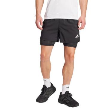 Imagem de Shorts Adidas 2 em 1 Own the Run CLIMACOOL 5-Pocket Masculino-Masculino