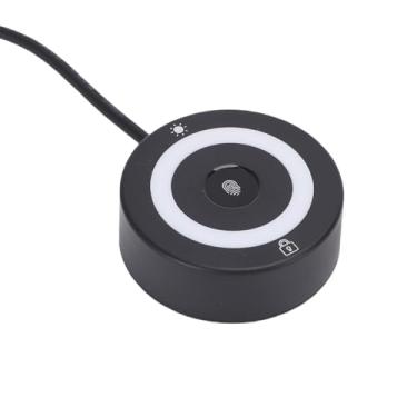 Imagem de ASHATA Leitor de Impressão Digital USB para Wins 11/10 Olá, Scanner Biométrico de Impressão Digital Com Reconhecimento Rápido de Toque de 360 ​​graus Com Luz RGB, Com Cabo de 4,9 Pés