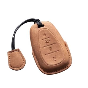 Imagem de Capa de couro para chave de carro com 4/5 botões compatível com Chevrolet Camaro Cruze Malibu 2016 2017 2018 2019 2020 Spark Sonic Onix Equinox(B6)