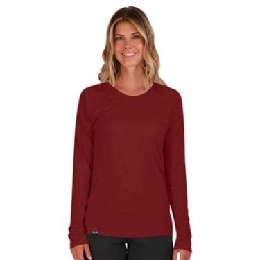 Imagem de Camiseta UV Feminina Proteção Solar Segunda Pele Básica Estilosa Várias Cores-Feminino