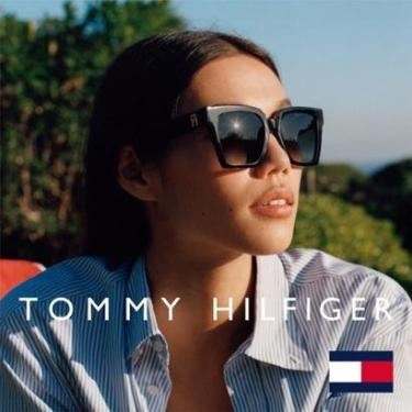 Imagem de Óculos de Sol Tommy Hilfiger TH 2100/S 807 - Preto 53-Feminino