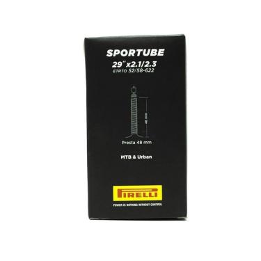 Imagem de Câmara de Ar Bicicleta 29 Pirelli Sportube Válvula Presta 48mm Mtb-Unissex