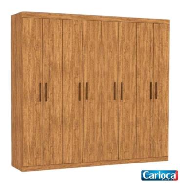 Imagem de Guarda Roupa Rubi 8 Portas Cinamomo - Carioca Móveis