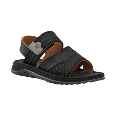 Imagem de Sandália Cinza, Preto e Castor Santorini VII Regulagem Velcro | Cartago-Masculino