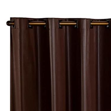Imagem de Cortina Blackout PVC corta 100% a luz 2,20 m x 1,30 m Tabaco