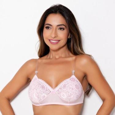 Imagem de Sutiã Milla Básico sem Bojo com Alças de Silicone e Detalhes Renda Cor
