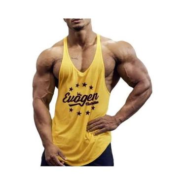 Imagem de Camiseta Regata Masculina De Algodão Para Academia, Fitness E Corrida 