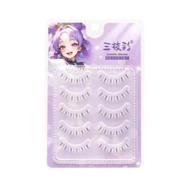 Imagem de Cílios Postiços Antigos De 4-8mm, 5 Pares, Extensões De Cílios Naturai