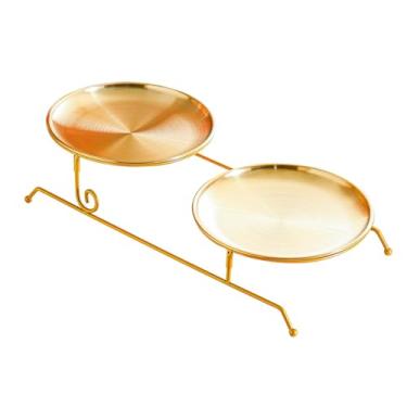 Imagem de ＫＬＫＣＭＳ Prato para sobremesas, prato para frutas, suporte para cupcakes, travessa para servir, ideal para o Dia de ação de Graças, chá de bebê, Natal, sala de, 20cm