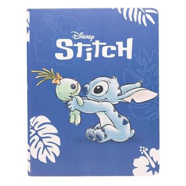 Imagem de Zonacriativa - Caderno Planner Stitch Disney 21x16cm | Capa dura, 96 folhas, adesivos e marcador | Ideal para anotar matérias e tarefas