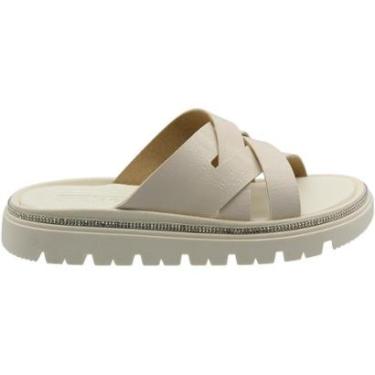 Imagem de Tamanco Plataforma Slide Moleca Tiras Cruzadas Feminino-Feminino