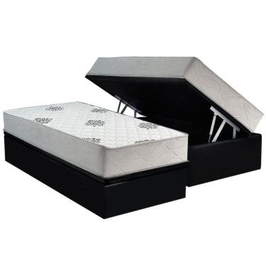 Imagem de Cama Box Baú Solteiro + Colchão Anatômico Inovaflex Comfort Premium