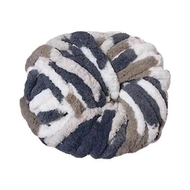 Imagem de Fio De Chenille Macio E Colorido 250g Para Tricô Grosso, Ninhos Para P