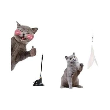 Imagem de Varinha Interativa Para Gatos Resistente a Mordidas Com Sino, Pena, Ha