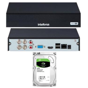 Imagem de DVR MHDX 1004-C Intelbras 4 Canais C/HD 3TB