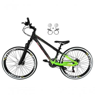 Imagem de Bicicleta Aro 26 Vikingx Tuff X44 Preto/verde 21v Freios A Disco Hidráulicos(óleo) Aros Vmaxx Pretos