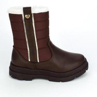 Imagem de Bota Infantil Kidy Comfy Tratorada Marrom com Pel-Feminino