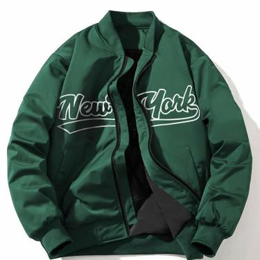 Imagem de Jaqueta Bomber Masculina NEW YORK com Zíper Verde P-Masculino