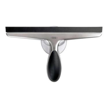 Imagem de Rodo limpa vidros pia porta aço inoxidável com suporte oxo cor pratead