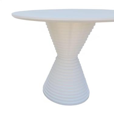 Imagem de Mesa De Jantar Apollo Tampo Redondo ø100 Branco