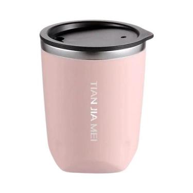 Imagem de Copo Térmico De Aço Inoxidável De 300ml Para Homens E Mulheres, Copo P