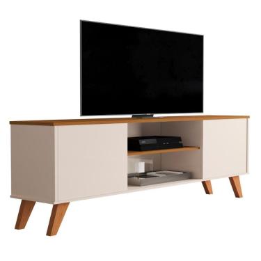 Imagem de Bancada Tvs 60 Polegadas Los Angeles Off White Cedro