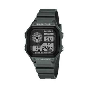 Imagem de Relógio Digital Esportivo Masculino À Prova d'Água Luminoso Multifunci