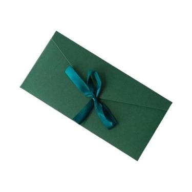 Imagem de Conjunto De Envelopes De Papel Perolado Criativo Retro Com Laço Grosso