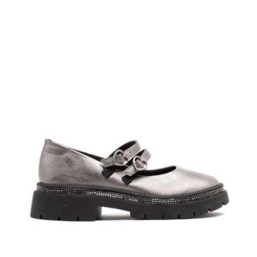 Imagem de Sapato Infantil Molekinha Boneca Tratorado Prata-Feminino
