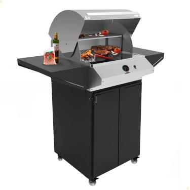 Imagem de Churrasqueira A Gás Glp Estilo Americana Saro 115x130x65cm Chaglp