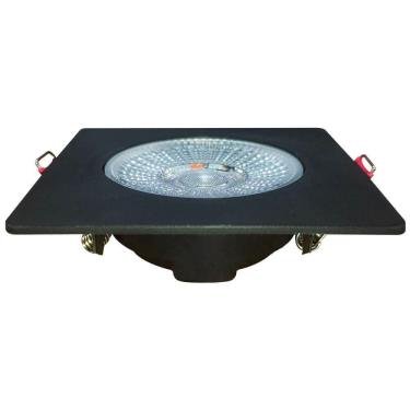 Imagem de Spot Authentic Led Quadrado De Embutir Avant Branco Com Corpo Preto Fosco 5w 6500k - Cód 865050572