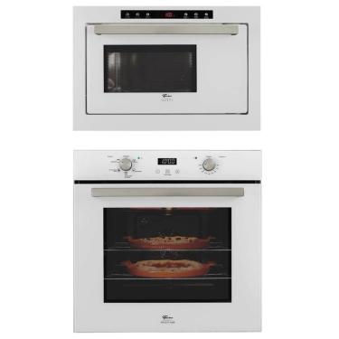 Imagem de Kit Forno Elétrico Fischer Infinity Embutir 82l Com Air Fryer + Micro-ondas 25l Branco 220v
