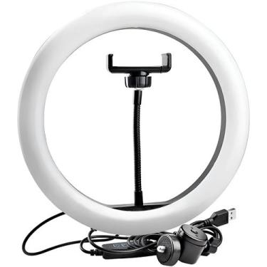 Imagem de Ring Light 12 Polegadas com Suporte LED Luz Foto Vídeo - Dolce Magazin