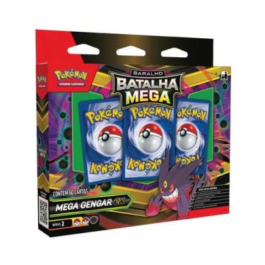 Imagem de Baralho Batalha Mega Pokémon Mega Gengar Ex 60 Cards Pronto Para Jogar