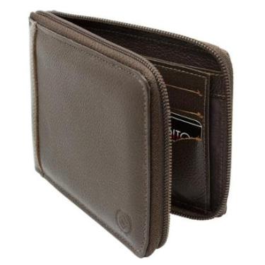 Imagem de Carteira De Couro Masculina com Zíper Kartmen 830-Masculino