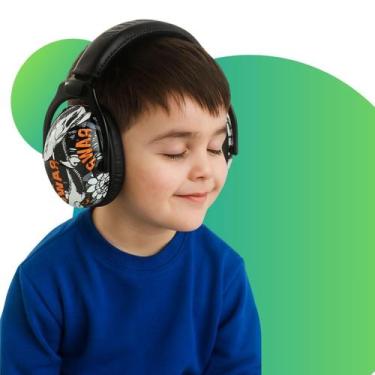 Imagem de Abafadores De Som Para Crianças Viagens Estudos Dinossauro - Palaziun
