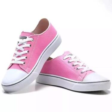 Imagem de Tênis Feminino cano Baixo - JS.CALCADOS , Rosa, 36