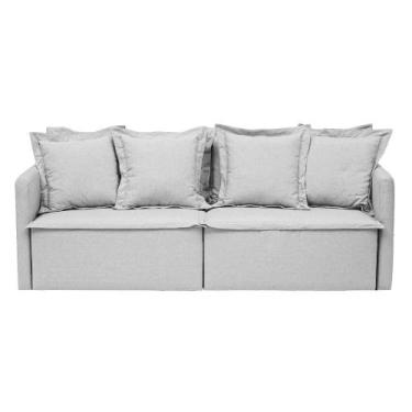 Imagem de Sofá Retrátil Clio Cinza Claro Grande Westwing - Westwing Collection, 