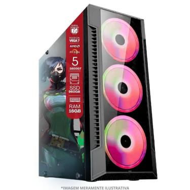 Imagem de Pc Gamer Amd Ryzen 5 5600gt, 16gb Ram, Placa De Video Radeon Vega 7, Ssd 960gb, Fonte 550w