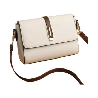 Imagem de Bolsa Transversal Vintage Feminina Em Couro PU Com Bolso - Yogodlns, B