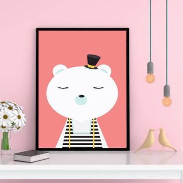 Imagem de Quadro Decorativo Ursinho De Circo 34x23cm