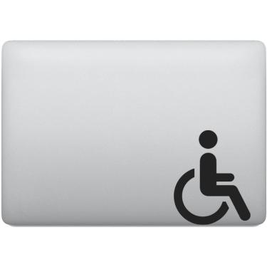 Imagem de Adesivo Tablet Notebook Pc Cadeirante Deficiente Físico