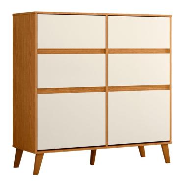 Imagem de Cômoda Sapateira 4 Gavetas 2 Portas Kansas 