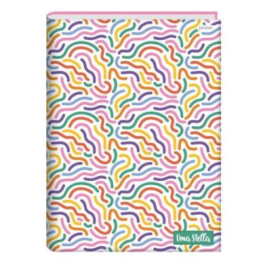 Imagem de Caderno costurado 1/4 capa dura jandaia stella 5x80fls - Jandáia