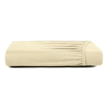 Imagem de Lençol Casal Altenburg em Malha Premium 100% Algodão, Bege