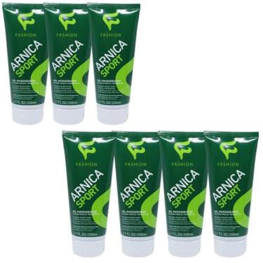 Imagem de Gel Massageador Fashion Arnica Sport Bisnaga 200ml Kit 7 Unidades - Fa