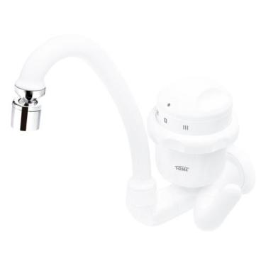 Imagem de Torneira Eletrica Fame 1/4V Bica Movel 220V, 220V, Branco
