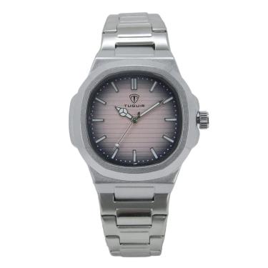 Imagem de Relógio Feminino Tuguir Analógico 9218 Prata e Rosa