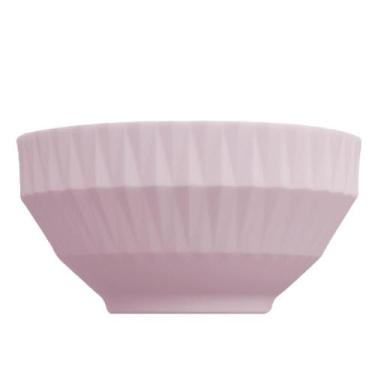 Imagem de Bowl Tigela Sobremesa cor Rosa Relevo Diamante 422 ml Germer - Germer 