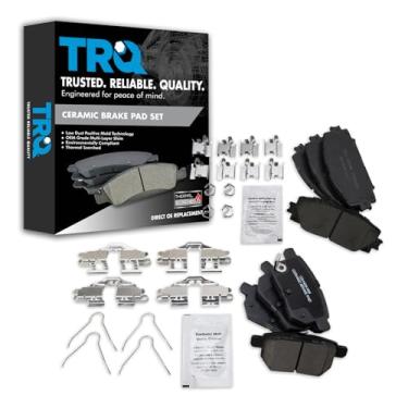 Imagem de TRQ Pastilhas de freio de cerâmica compatíveis com 2011-2017 Lexus CT200h 2010-2018 Toyota Prius